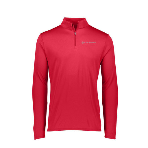 [FTLQFLRD-FAXS-LOGO3] Decker Women's Flex-Lite 1/4 Zip Shirt (Female Adult XS, Red, Logo 3)