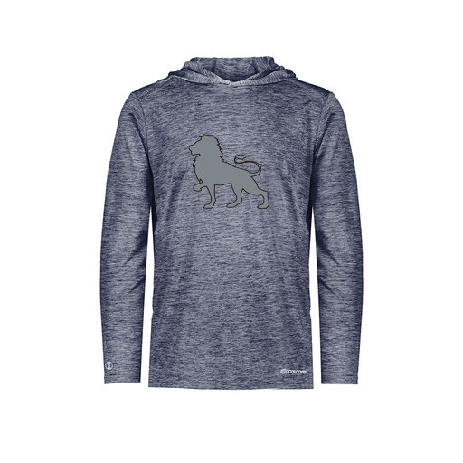 [FOLHCGNV-AS-LOGO1] Decker Men's Charge Hoodie (Adult S, Navy, Logo 1)