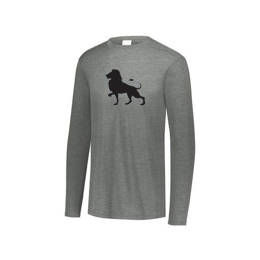 [FTLCUBGY-YS-LOGO2] Decker Youth Tri-Blend T-Shirt - Long Sleeve (Youth S, Gray, Logo 2)