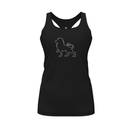 [FT0TRBBK-FYS-LOGO2] Decker Racerback Tank Top (Female Youth S, Black, Logo 2)