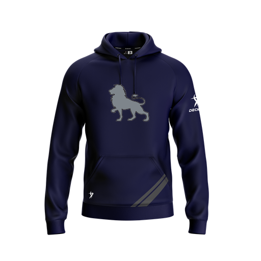 [FOLHSMNV-YXS-LOGO1] Decker Summit Hoodie (Youth XS, Navy, Logo 1)