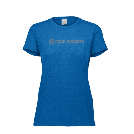 [FTSCUBRY-FAXS-LOGO3] Decker Women's Tri-Blend T-Shirt - Short Sleeve (Female Adult XS, Royal, Logo 3)