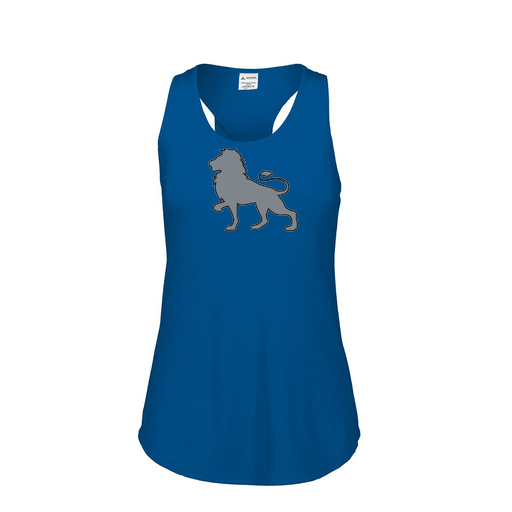 [3078.U55.S-LOGO1] Ladies Tri Blend Tank Top (Female Adult S, Royal, Logo 1)