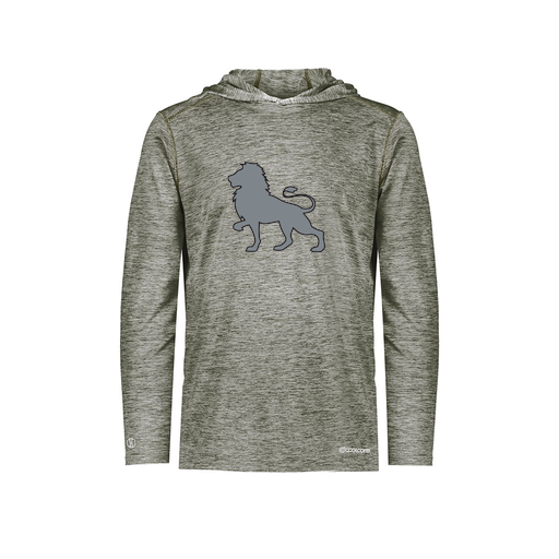 [FOLHCGGY-YS-LOGO1] Decker Youth Charge Hoodie (Youth S, Gray, Logo 1)