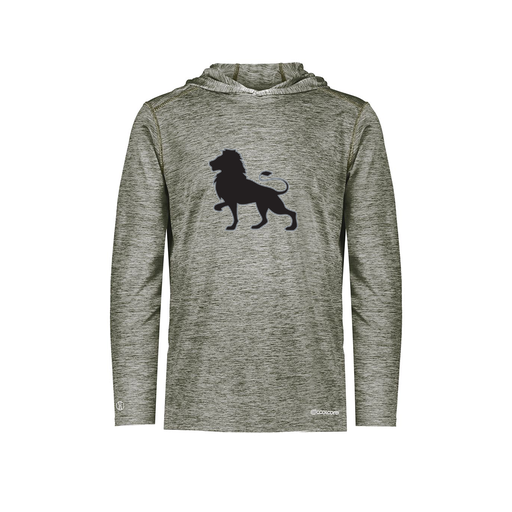 [FOLHCGGY-YS-LOGO2] Decker Youth Charge Hoodie (Youth S, Gray, Logo 2)