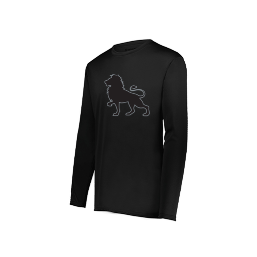 [222822.080.XS-LOGO2] Men's LS Smooth Sport Shirt (Adult XS, Black, Logo 2)