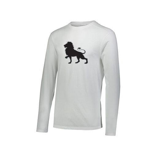 [FTLCUBWH-AXS-LOGO2] Decker Men's Tri-Blend T-Shirt - Long Sleeve (Adult XS, White, Logo 2)