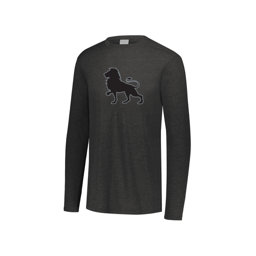 [FTLCUBBK-YS-LOGO2] Decker Youth Tri-Blend T-Shirt - Long Sleeve (Youth S, Black, Logo 2)